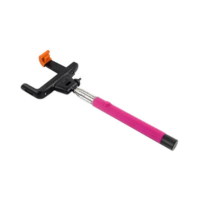 Geeko Z07-5 Monopod Selfie Stick for Mobile Phone - Pink - TechTic